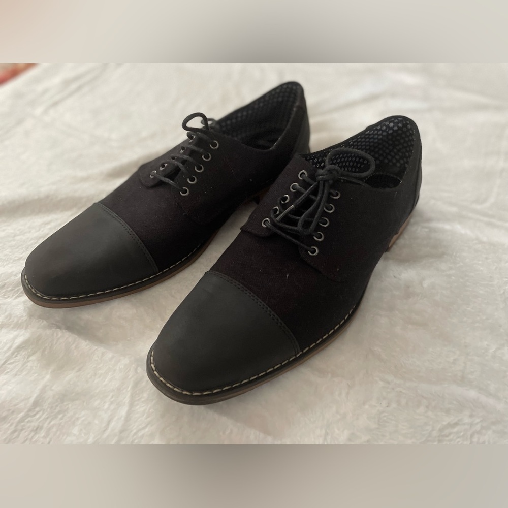 Perry Ellis Portfolio Ultrafoam Canvas Dress Shoes